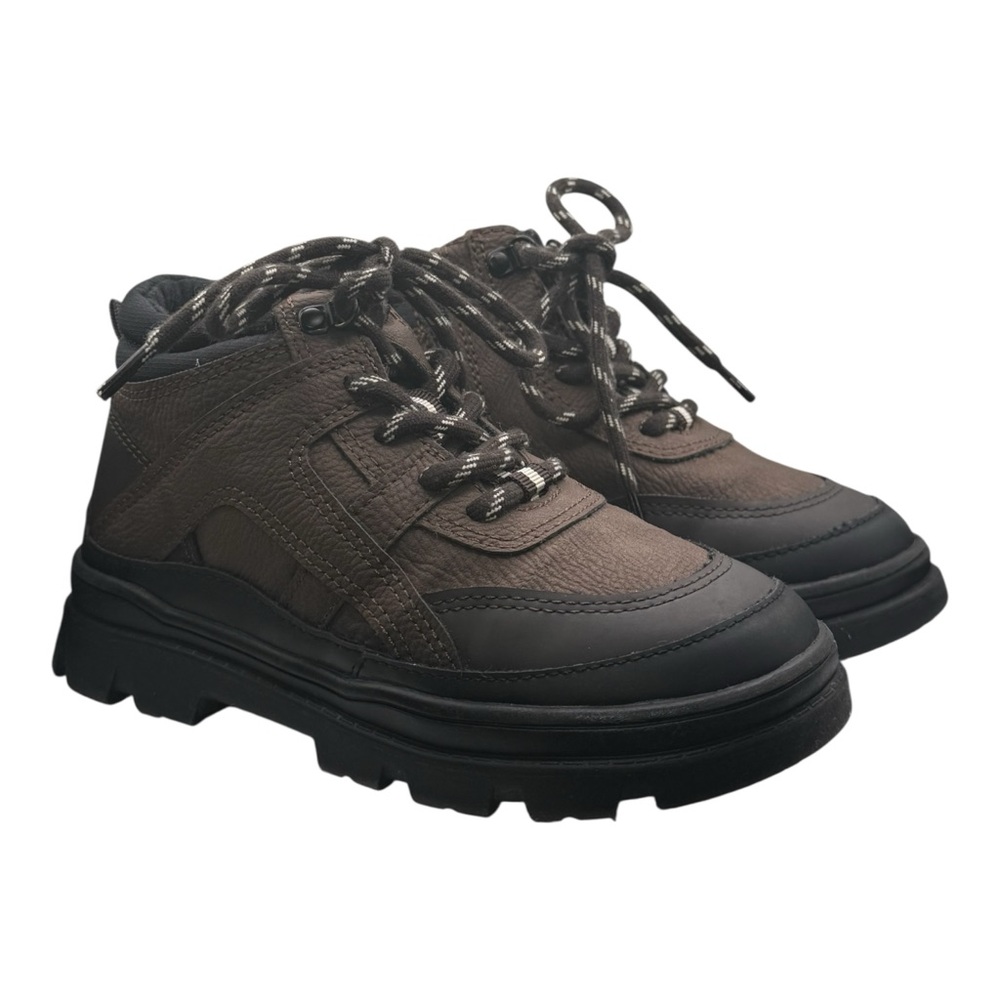 ZARA Kids Brown‎ Hiking Boots Size 28 | Lace-Up Ankle Boots